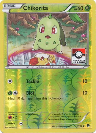 Chikorita (1/122) (League Promo) [XY: BREAKpoint] | Game Master's Emporium (The New GME)