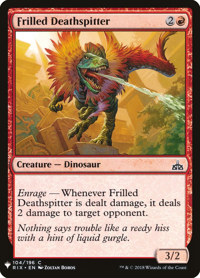Frilled Deathspitter [Mystery Booster] | Game Master's Emporium (The New GME)