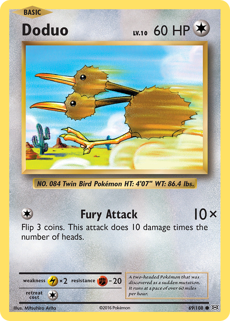 Doduo (69/108) [XY: Evolutions] | Game Master's Emporium (The New GME)