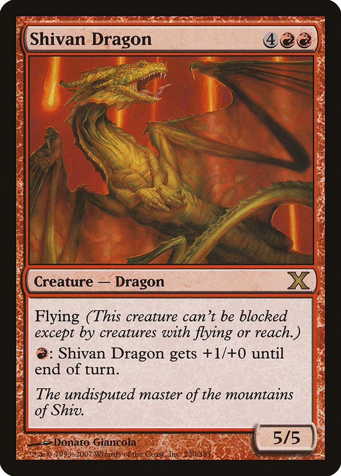 Shivan Dragon [Tenth Edition] | Game Master's Emporium (The New GME)
