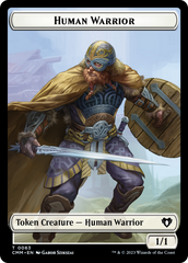 Human Warrior // Zombie Army Double-Sided Token [Commander Masters Tokens] | Game Master's Emporium (The New GME)