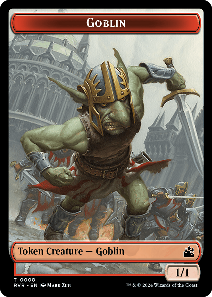 Goblin (0008) // Beast Double-Sided Token [Ravnica Remastered Tokens] | Game Master's Emporium (The New GME)