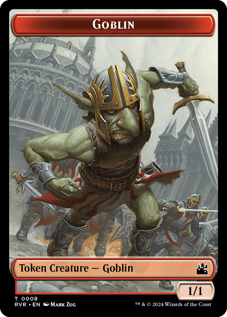 Goblin (0008) // Rhino Double-Sided Token [Ravnica Remastered Tokens] | Game Master's Emporium (The New GME)