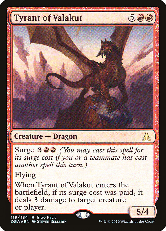 Tyrant of Valakut (Intro Pack) [Oath of the Gatewatch Promos] | Game Master's Emporium (The New GME)