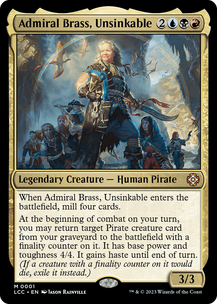 Admiral Brass, Unsinkable [The Lost Caverns of Ixalan Commander] | Game Master's Emporium (The New GME)