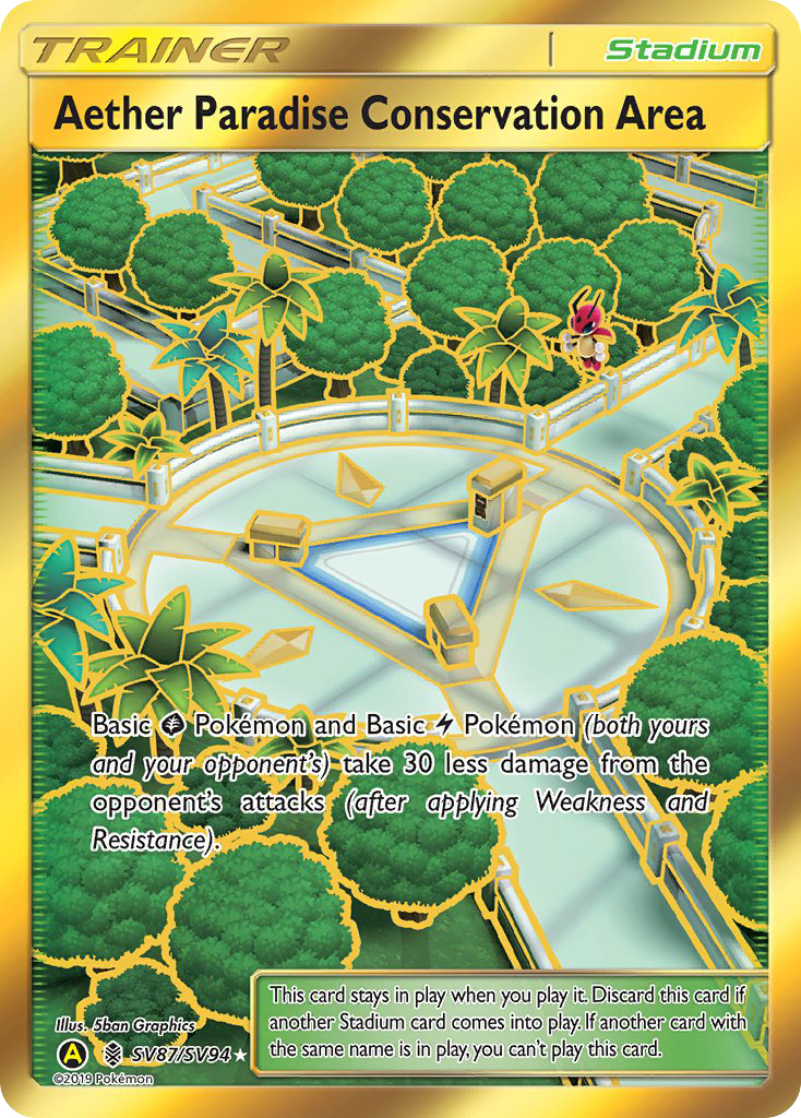 Aether Paradise Conservation Area (SV87/SV94) [Sun & Moon: Hidden Fates - Shiny Vault] | Game Master's Emporium (The New GME)
