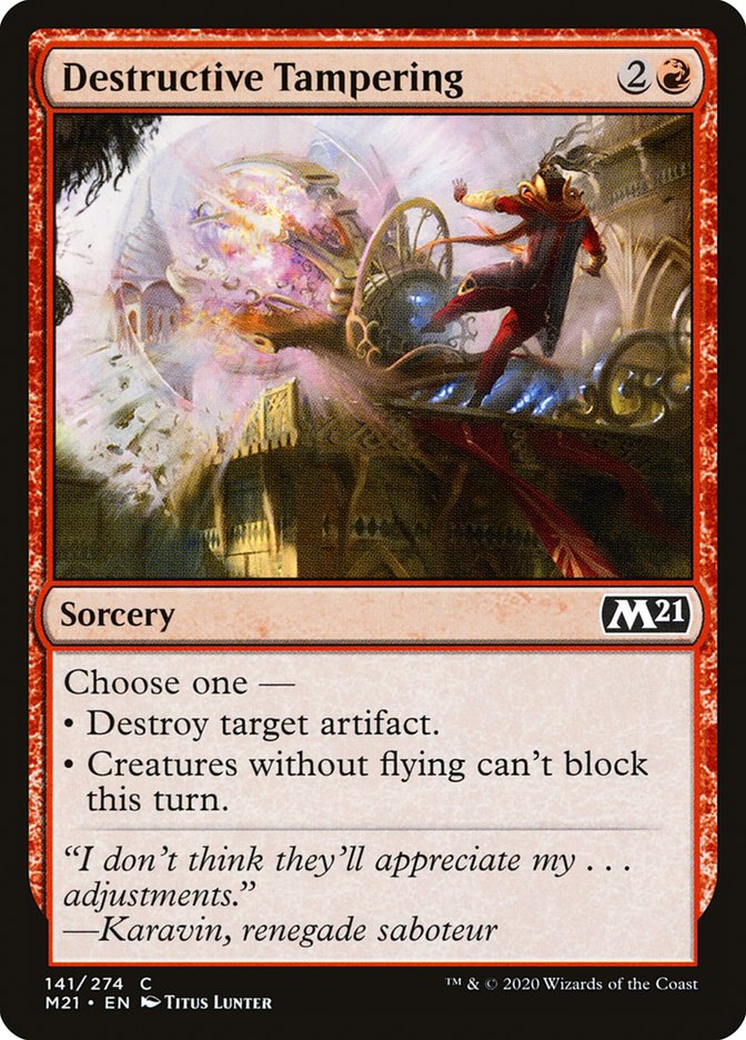 Destructive Tampering [Core Set 2021] | Game Master's Emporium (The New GME)