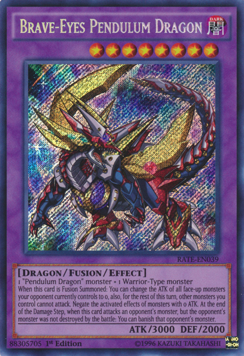 Brave-Eyes Pendulum Dragon [RATE-EN039] Secret Rare | Game Master's Emporium (The New GME)