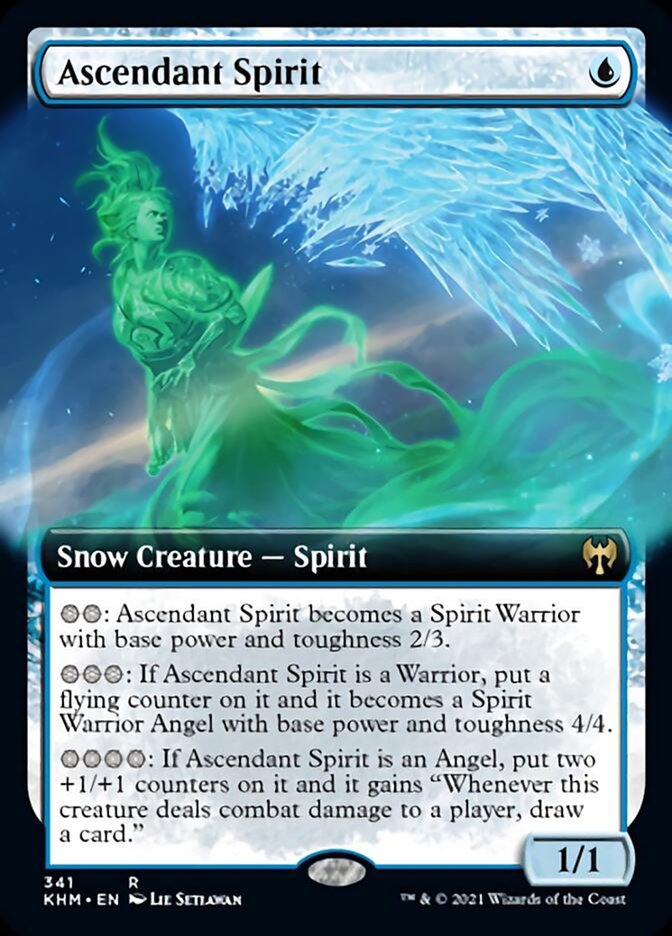 Ascendant Spirit (Extended Art) [Kaldheim] | Game Master's Emporium (The New GME)