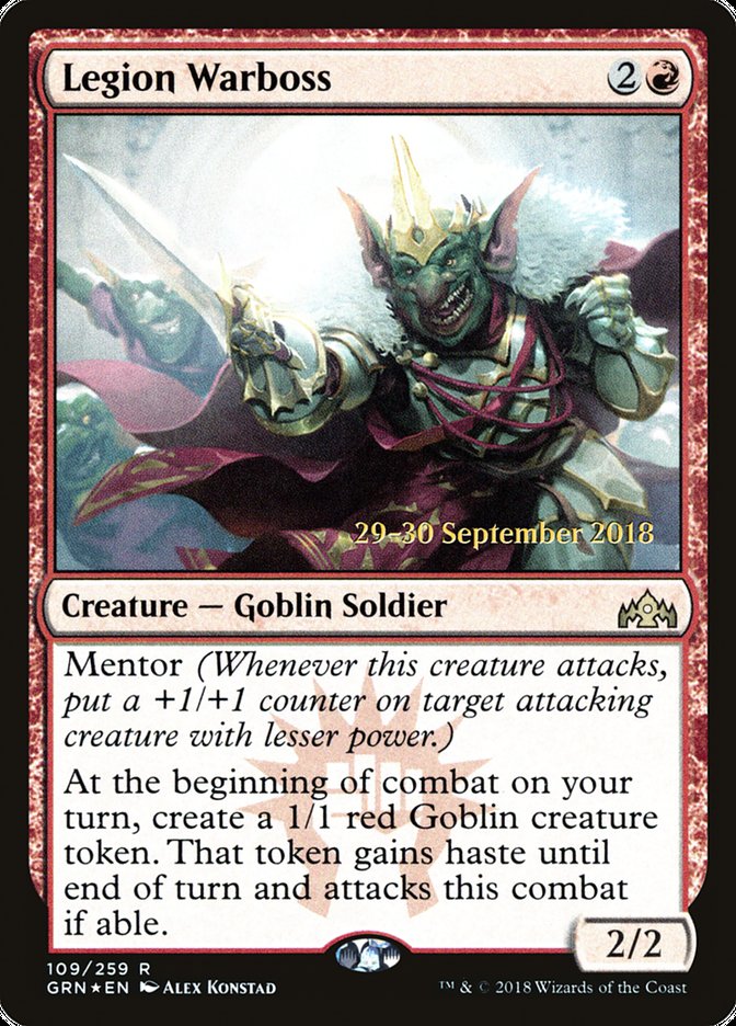 Legion Warboss [Guilds of Ravnica Prerelease Promos] | Game Master's Emporium (The New GME)