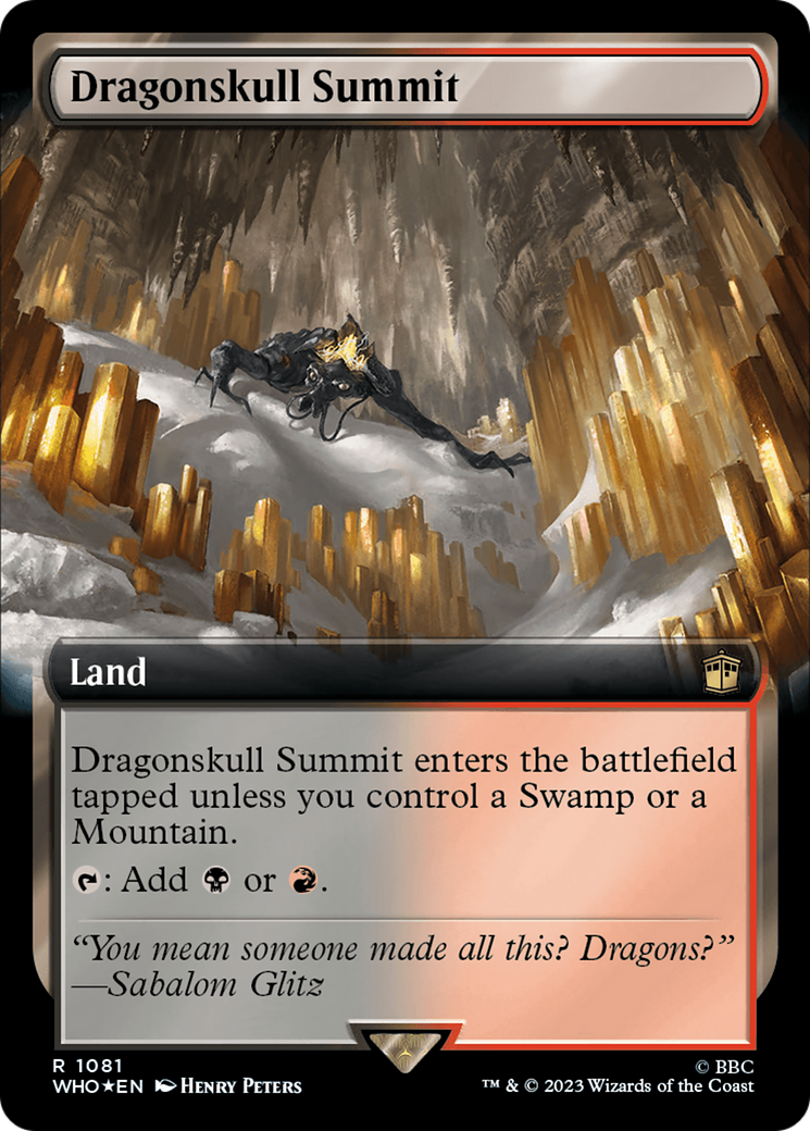 Dragonskull Summit (Extended Art) (Surge Foil) [Doctor Who] | Game Master's Emporium (The New GME)