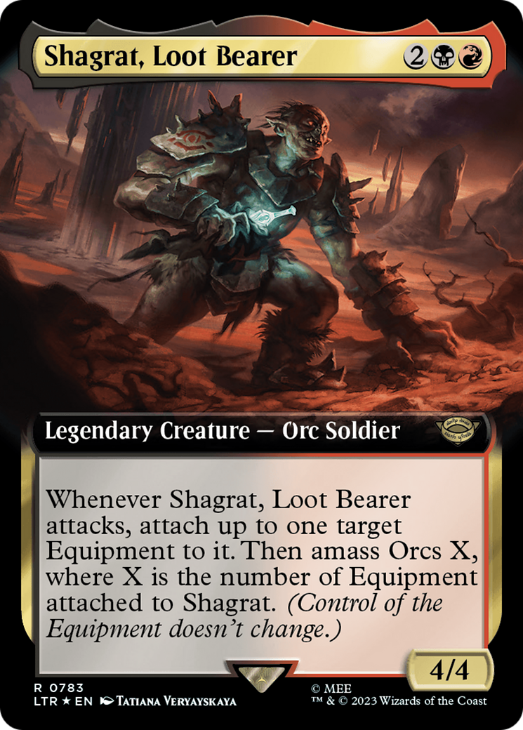 Shagrat, Loot Bearer (Extended Art) (Surge Foil) [The Lord of the Rings: Tales of Middle-Earth] | Game Master's Emporium (The New GME)