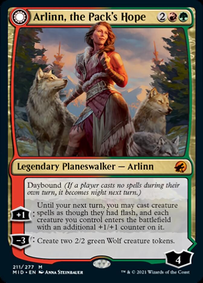 Arlinn, the Pack's Hope // Arlinn, the Moon's Fury [Innistrad: Midnight Hunt] | Game Master's Emporium (The New GME)