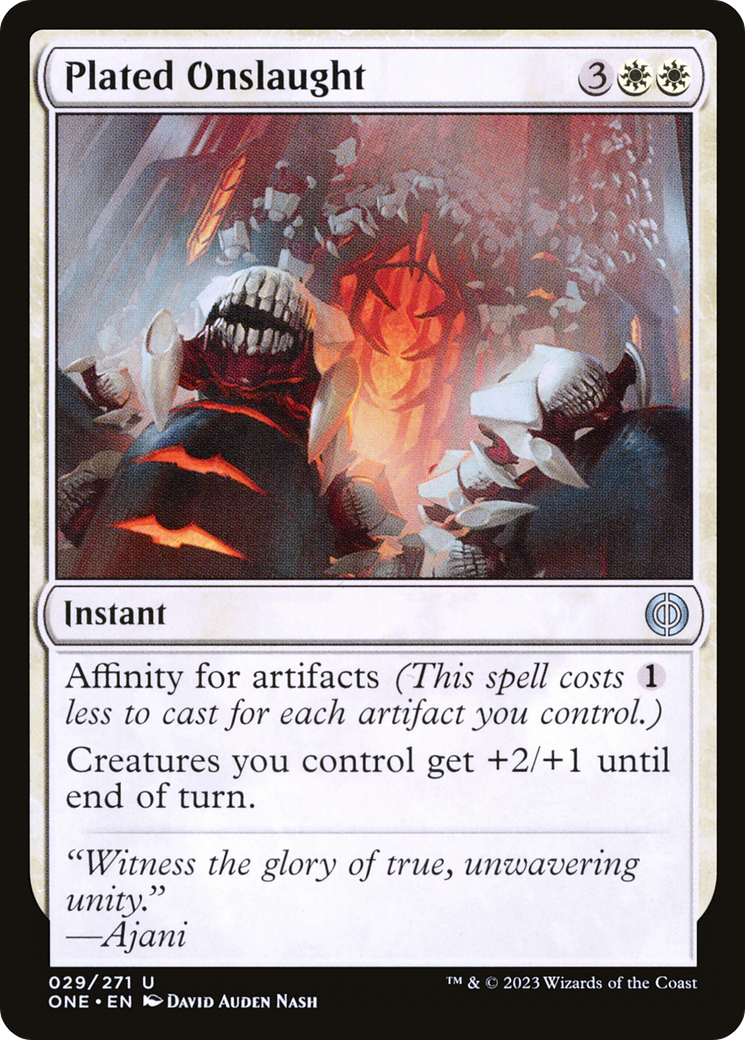 Plated Onslaught [Phyrexia: All Will Be One] | Game Master's Emporium (The New GME)