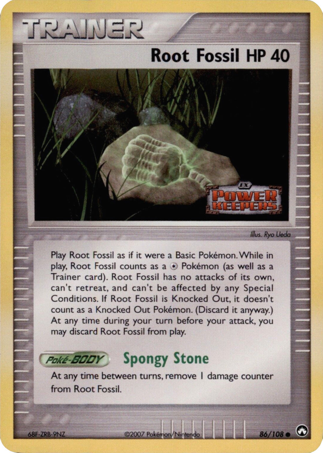 Root Fossil (86/108) (Stamped) [EX: Power Keepers] | Game Master's Emporium (The New GME)