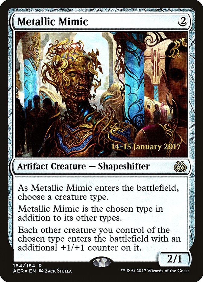 Metallic Mimic [Aether Revolt Prerelease Promos] | Game Master's Emporium (The New GME)