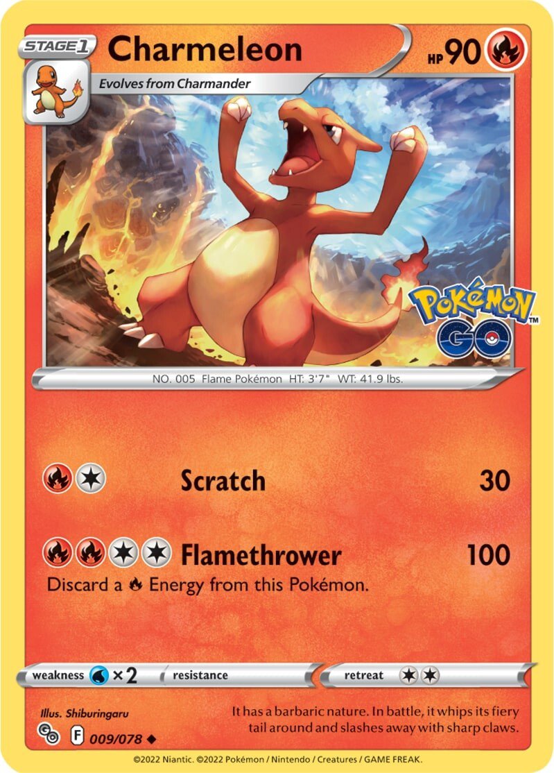 Charmeleon (009/078) [Pokémon GO] | Game Master's Emporium (The New GME)