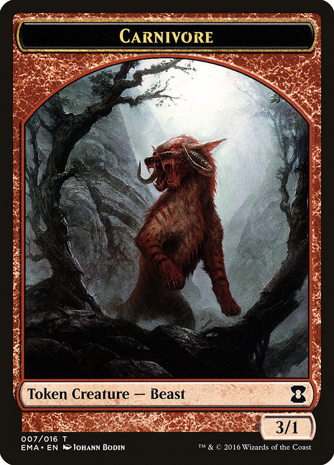 Carnivore Token [Eternal Masters Tokens] | Game Master's Emporium (The New GME)