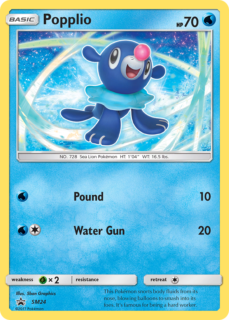 Popplio (SM24) [Sun & Moon: Black Star Promos] | Game Master's Emporium (The New GME)