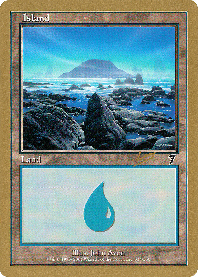 Island (rl334) (Raphael Levy) [World Championship Decks 2002] | Game Master's Emporium (The New GME)