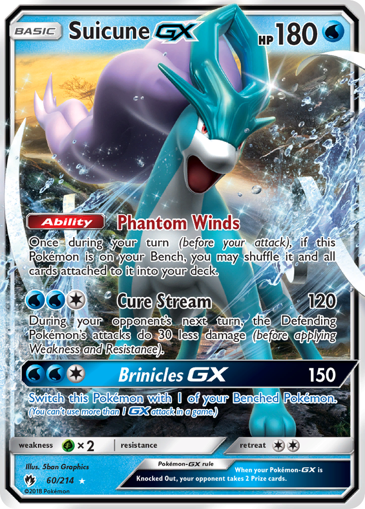 Suicune GX (60/214) [Sun & Moon: Lost Thunder] | Game Master's Emporium (The New GME)