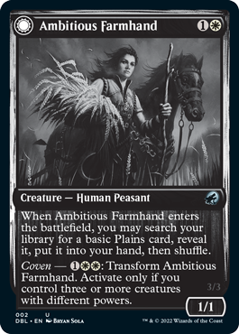 Ambitious Farmhand // Seasoned Cathar [Innistrad: Double Feature] | Game Master's Emporium (The New GME)