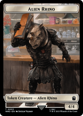 Alien Rhino // Mutant Double-Sided Token [Doctor Who Tokens] | Game Master's Emporium (The New GME)