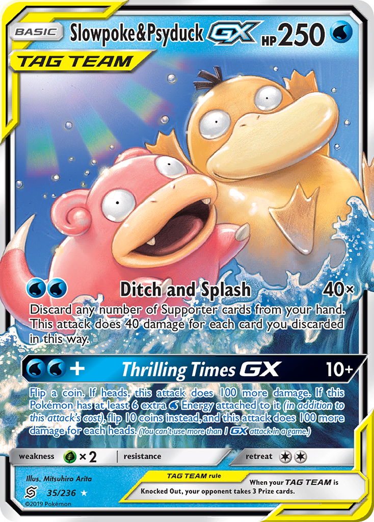 Slowpoke & Psyduck GX (35/236) [Sun & Moon: Unified Minds] | Game Master's Emporium (The New GME)