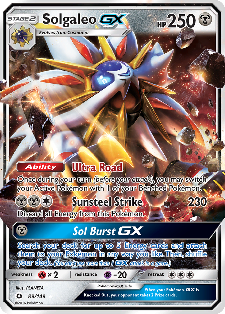 Solgaleo GX (89/149) [Sun & Moon: Base Set] | Game Master's Emporium (The New GME)