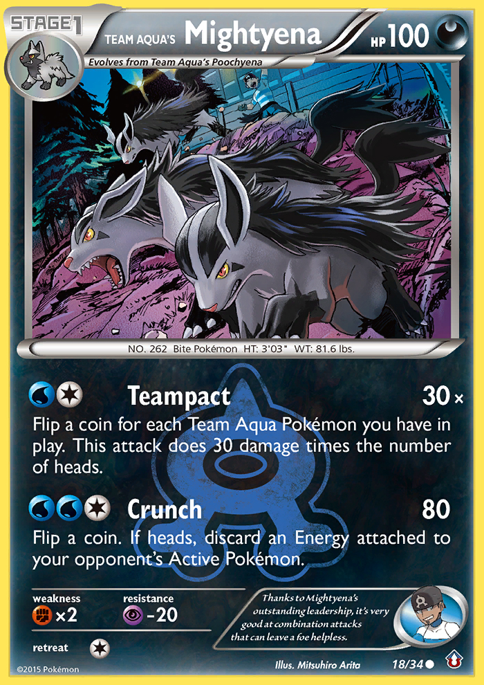 Team Aqua's Mightyena (18/34) [XY: Double Crisis] | Game Master's Emporium (The New GME)