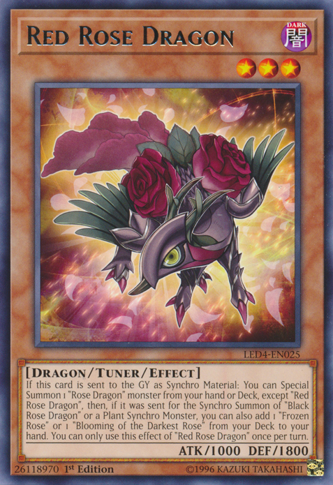 Red Rose Dragon [LED4-EN025] Rare | Game Master's Emporium (The New GME)