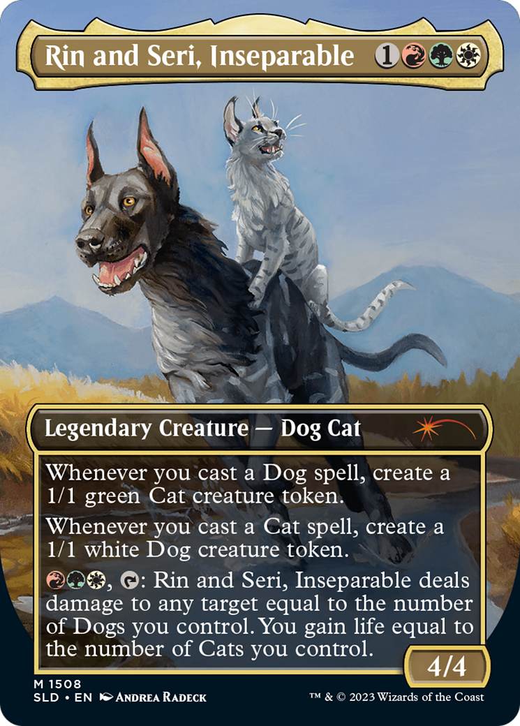 Rin and Seri, Inseparable (1508) // Rin and Seri, Inseparable [Secret Lair Commander Deck: Raining Cats and Dogs] | Game Master's Emporium (The New GME)