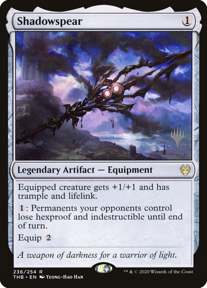 Shadowspear (Promo Pack) [Theros Beyond Death Promos] | Game Master's Emporium (The New GME)