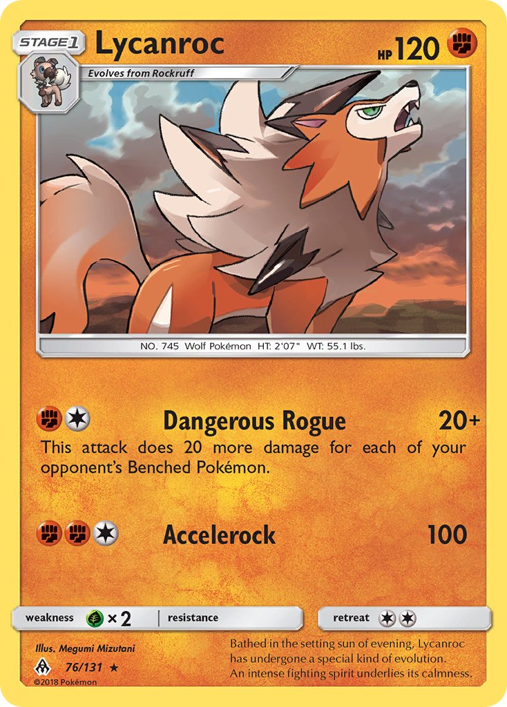 Lycanroc (76/133) (Theme Deck Exclusive) [Sun & Moon: Forbidden Light] | Game Master's Emporium (The New GME)