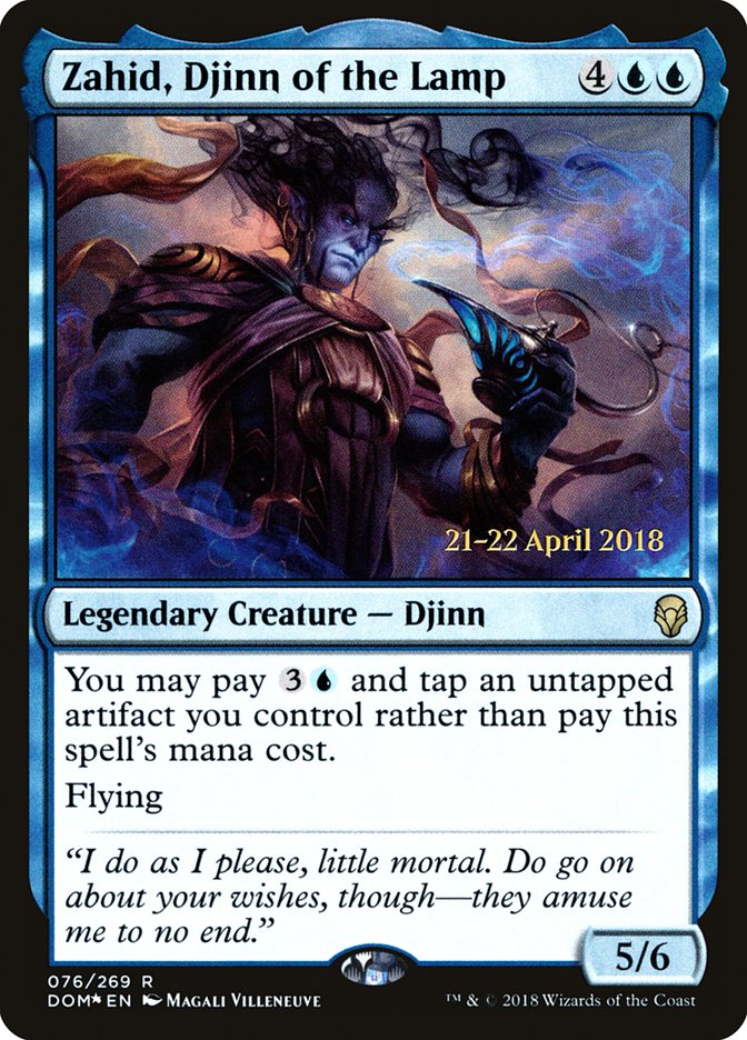 Zahid, Djinn of the Lamp [Dominaria Prerelease Promos] | Game Master's Emporium (The New GME)