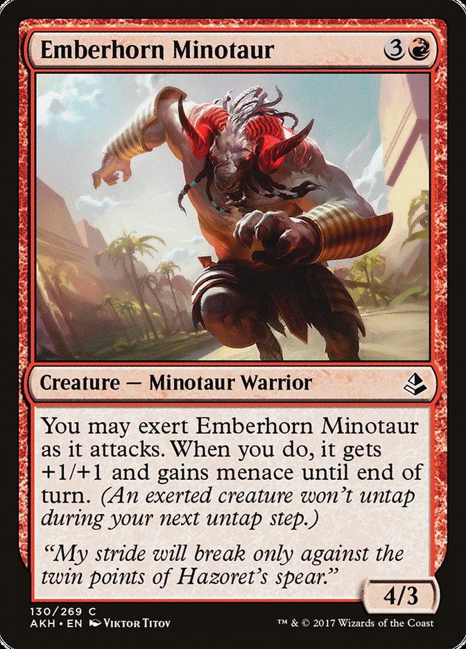 Emberhorn Minotaur [Amonkhet] | Game Master's Emporium (The New GME)