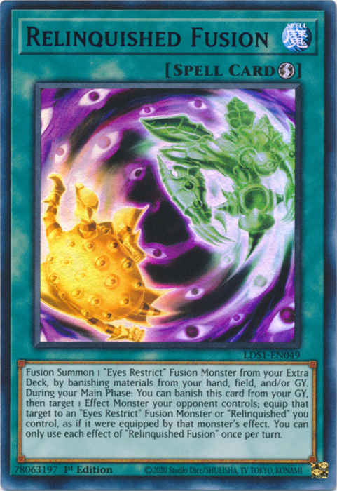 Relinquished Fusion (Blue) [LDS1-EN049] Ultra Rare | Game Master's Emporium (The New GME)