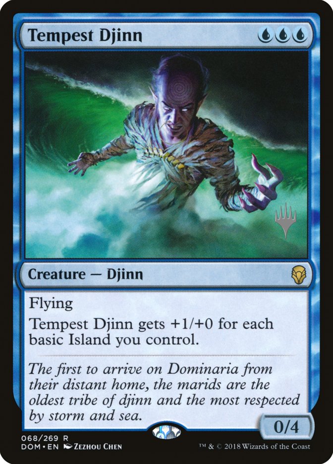 Tempest Djinn (Promo Pack) [Dominaria Promos] | Game Master's Emporium (The New GME)