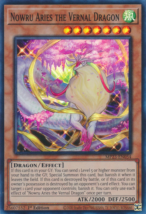 Nowru Aries the Vernal Dragon [MP23-EN054] Super Rare | Game Master's Emporium (The New GME)