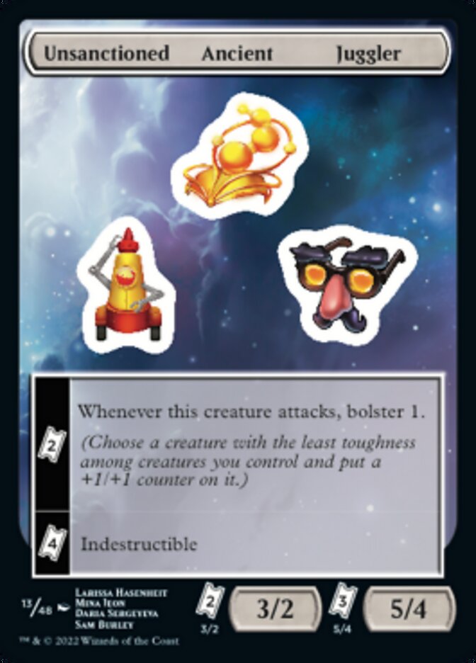 Unsanctioned Ancient Juggler [Unfinity Stickers] | Game Master's Emporium (The New GME)