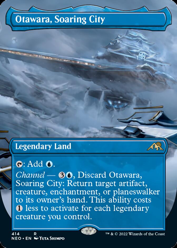 Otawara, Soaring City (Borderless Alternate Art) [Kamigawa: Neon Dynasty] | Game Master's Emporium (The New GME)