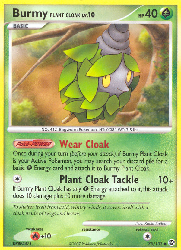 Burmy Plant Cloak (78/132) [Diamond & Pearl: Secret Wonders] | Game Master's Emporium (The New GME)