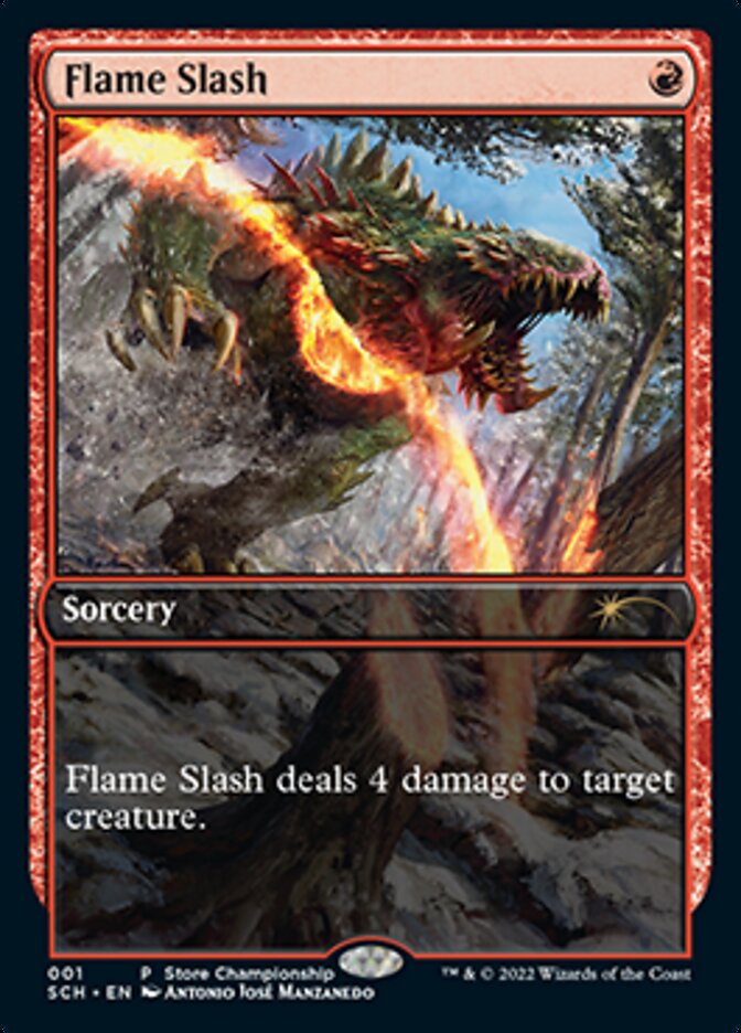 Flame Slash (Extended Art) [Store Championships 2022] | Game Master's Emporium (The New GME)