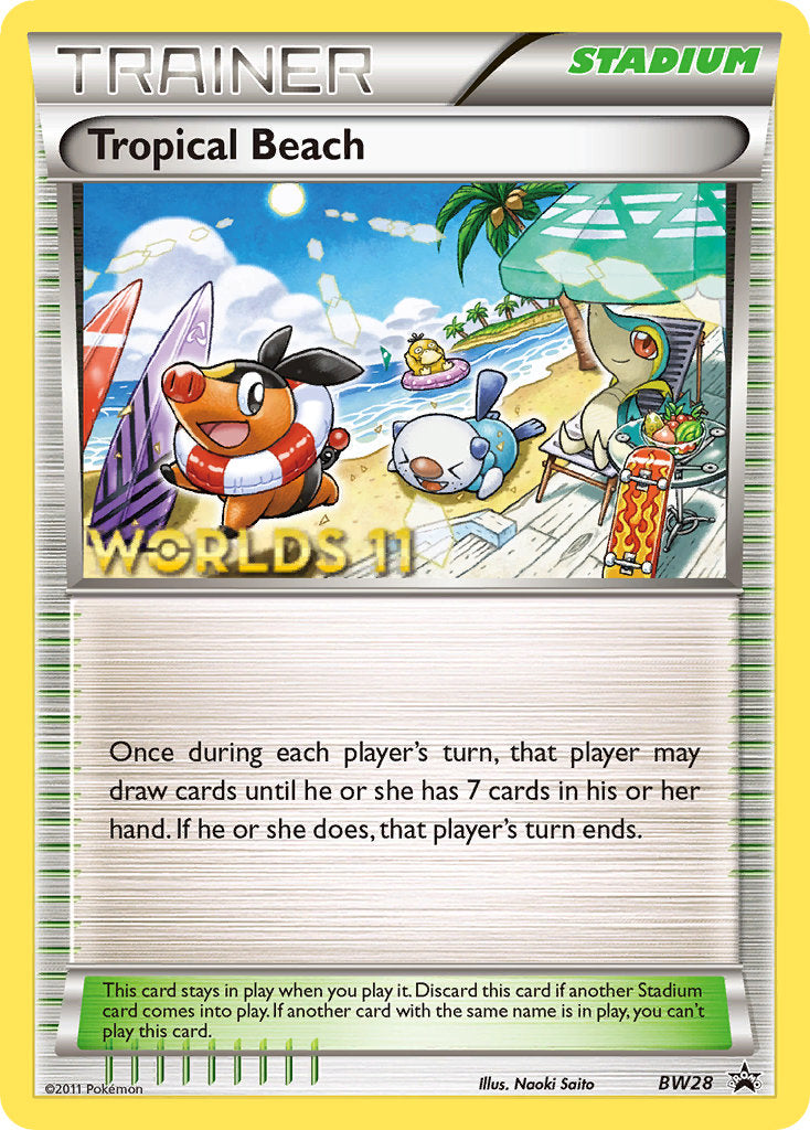 Tropical Beach (BW28) (Finalist) [Black & White: Black Star Promos] | Game Master's Emporium (The New GME)