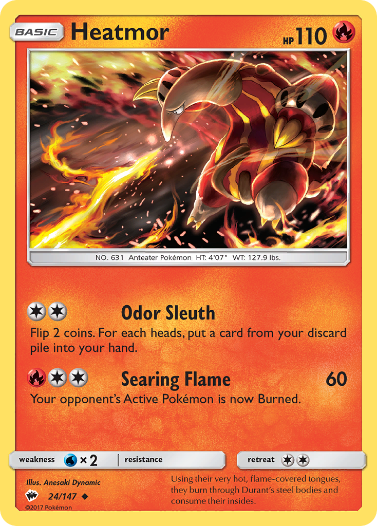Heatmor (24/147) [Sun & Moon: Burning Shadows] | Game Master's Emporium (The New GME)
