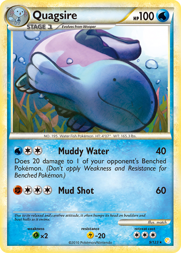 Quagsire (9/123) [HeartGold & SoulSilver: Base Set] | Game Master's Emporium (The New GME)