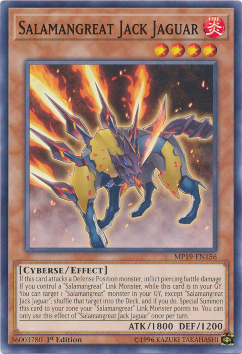 Salamangreat Jack Jaguar [MP19-EN156] Common | Game Master's Emporium (The New GME)