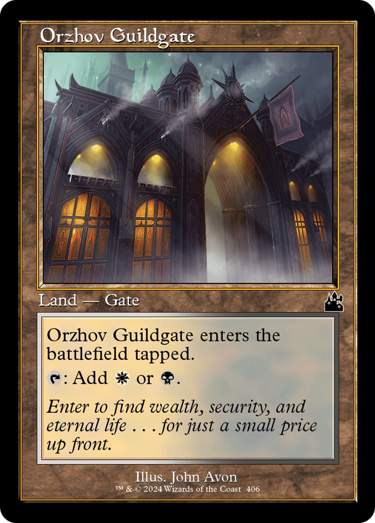 Orzhov Guildgate (Retro Frame) [Ravnica Remastered] | Game Master's Emporium (The New GME)