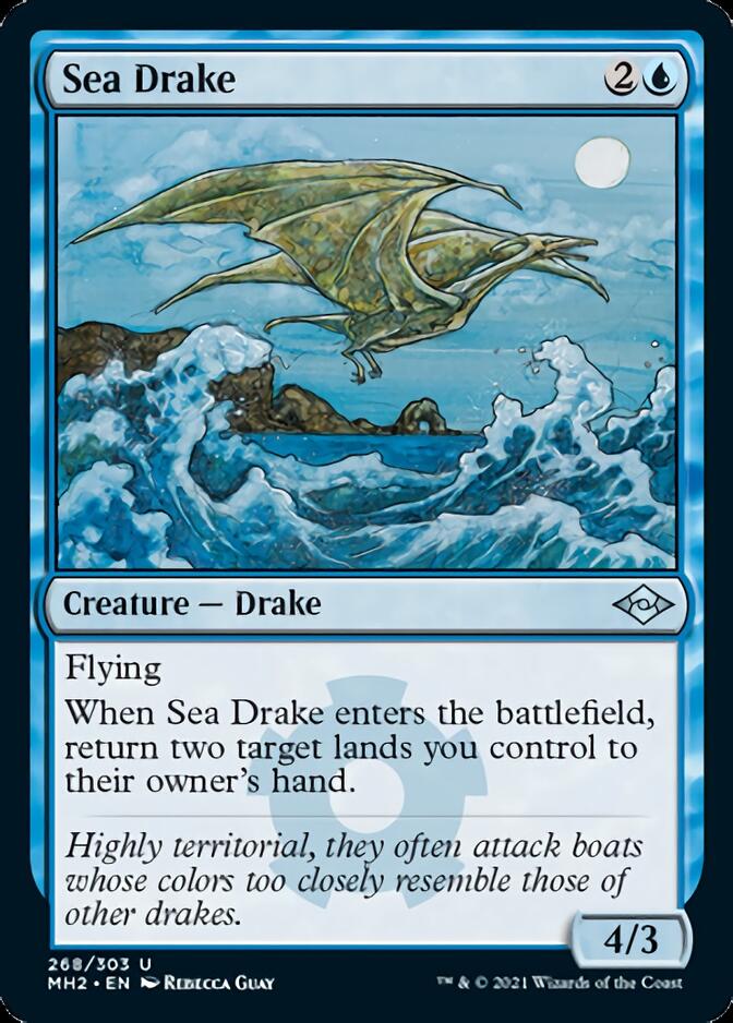 Sea Drake (Foil Etched) [Modern Horizons 2] | Game Master's Emporium (The New GME)