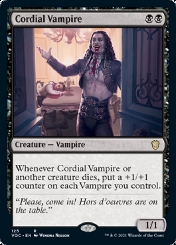 Cordial Vampire [Innistrad: Crimson Vow Commander] | Game Master's Emporium (The New GME)